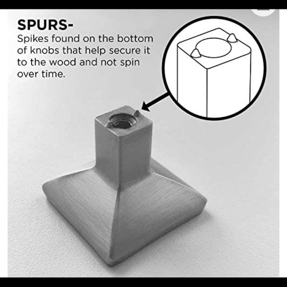 (WILL SEPARATE! Have 20) $3 each: Elusive Gold Nickel 1 1/4” Square Knobs - Picture 5 of 16